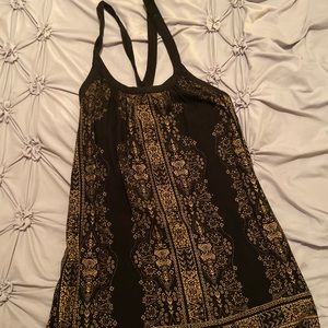 Gold and black dress